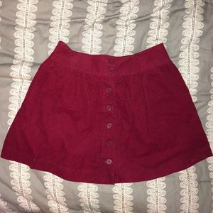 Button up skirt with pockets